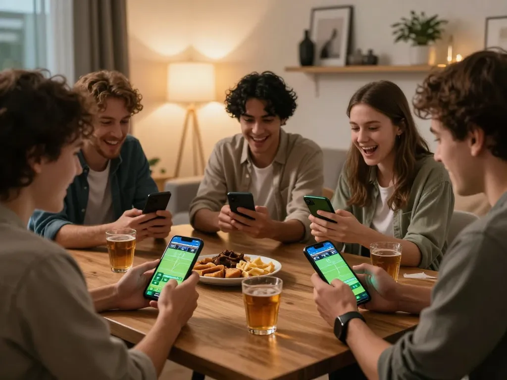 F88BET users experiencing live sports betting excitement with mobile app during a match