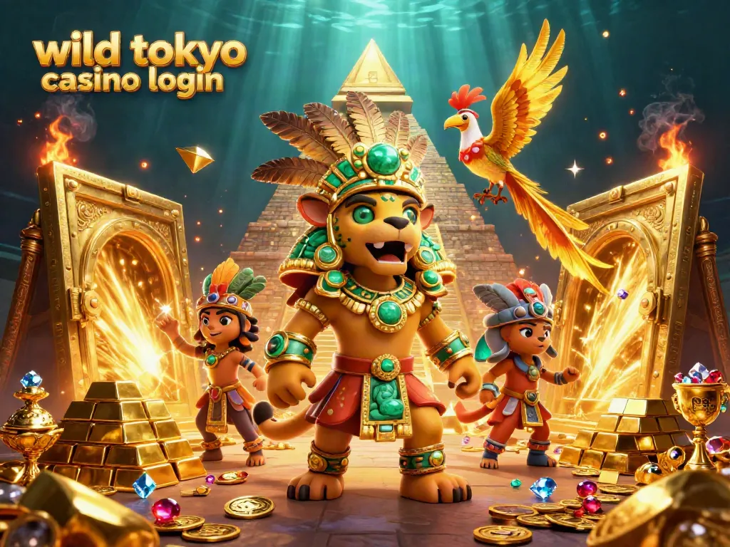 Experience the excitement of wild tokyo casino login with a vibrant casino scene filled with treasure.