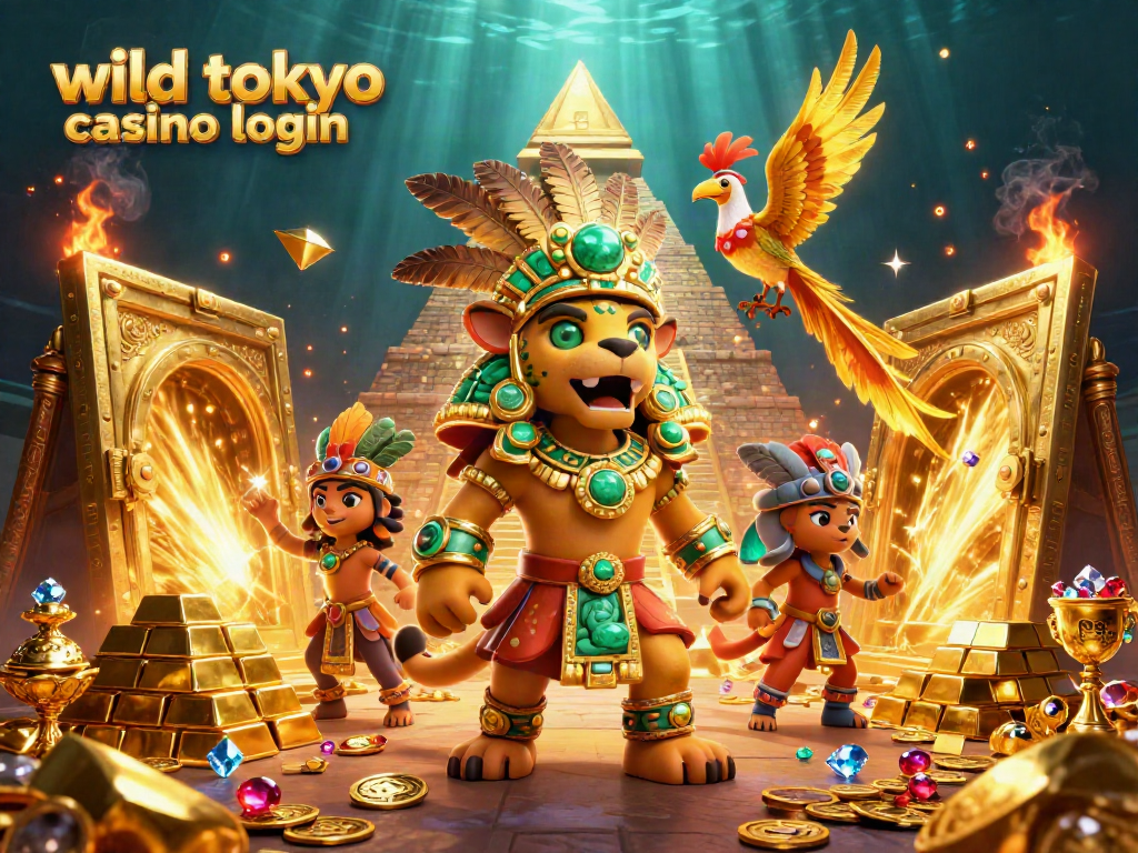 Experience the excitement of wild tokyo casino login with a vibrant casino scene filled with treasure.