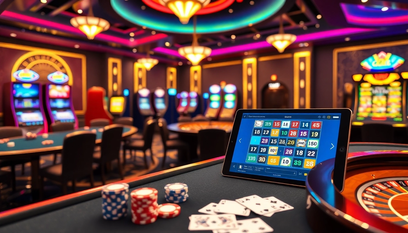 Players engaging with engaging GG88 casino games at a vibrant online gambling table.