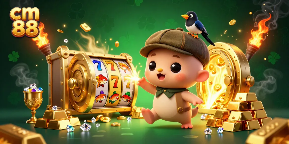 Engage with cm 88 as colorful reels and treasures surround the playful Nessie and friends.